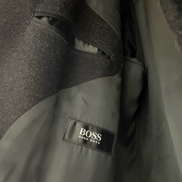 Vintage Hugo Boss Men’s Pure Wool Coat Made in Italy Size 38R - Picture 7 of 16